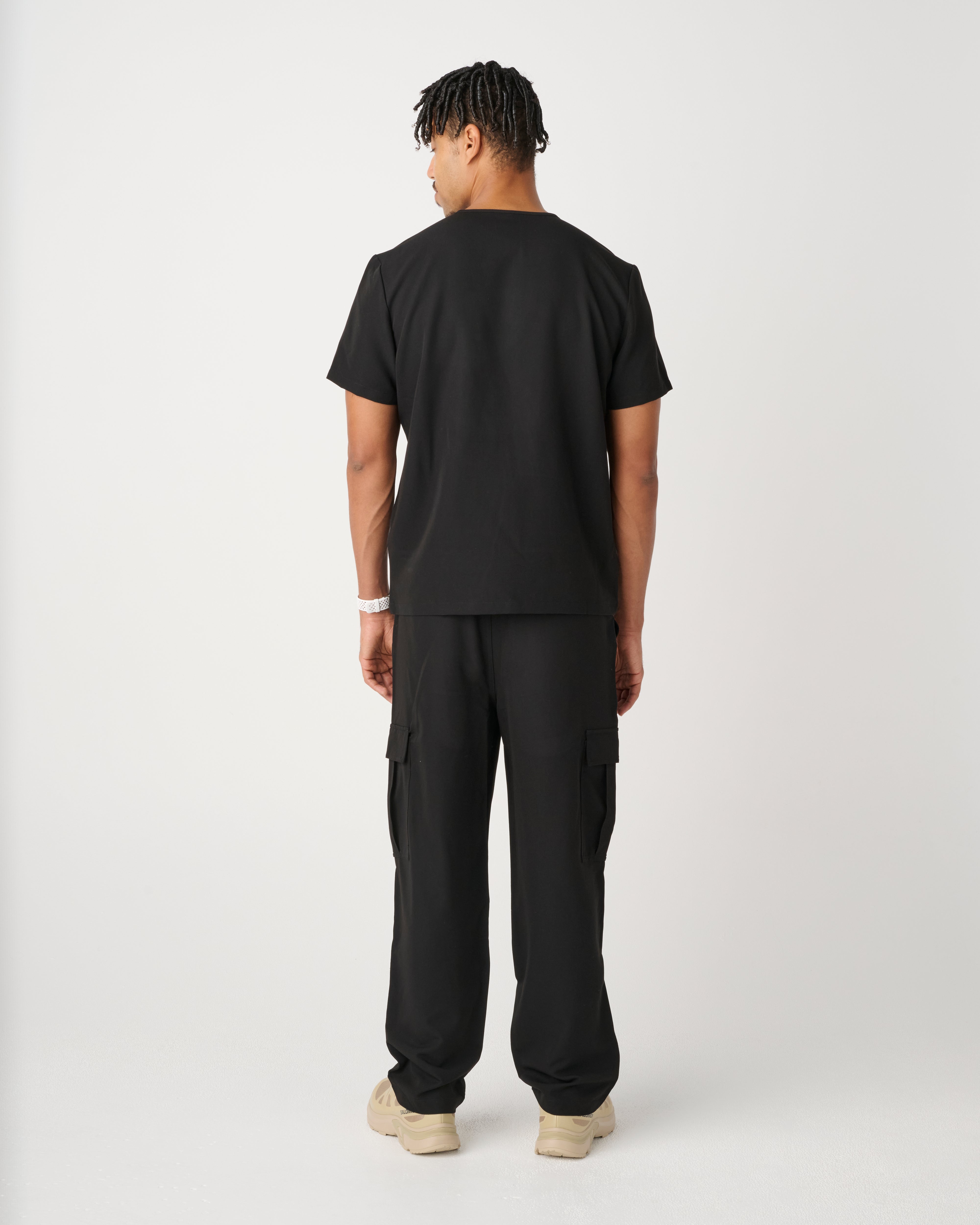 DARWIN Straight Leg Cargo Pants Black