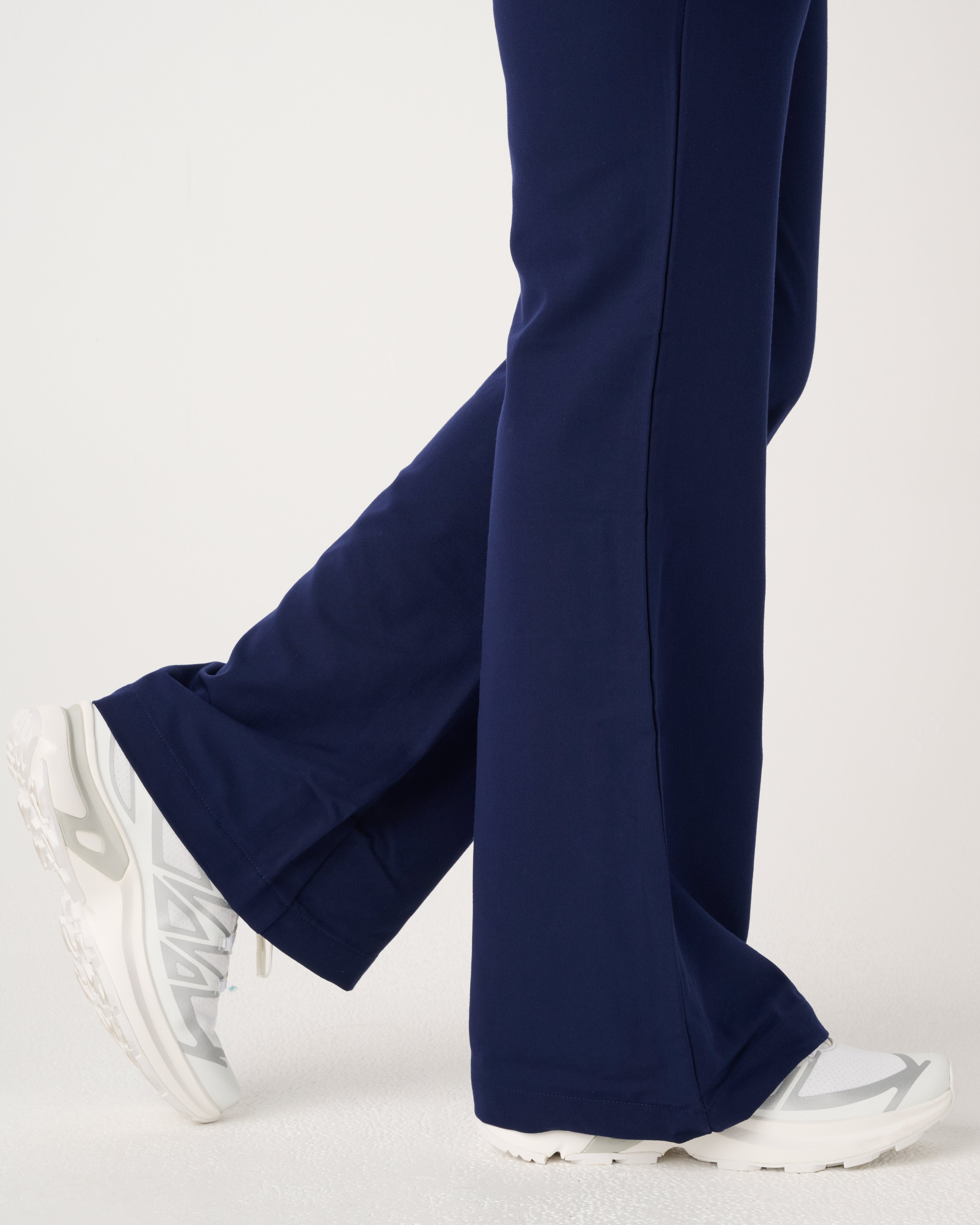 TASMANIA Flared High Waisted Pants Navy