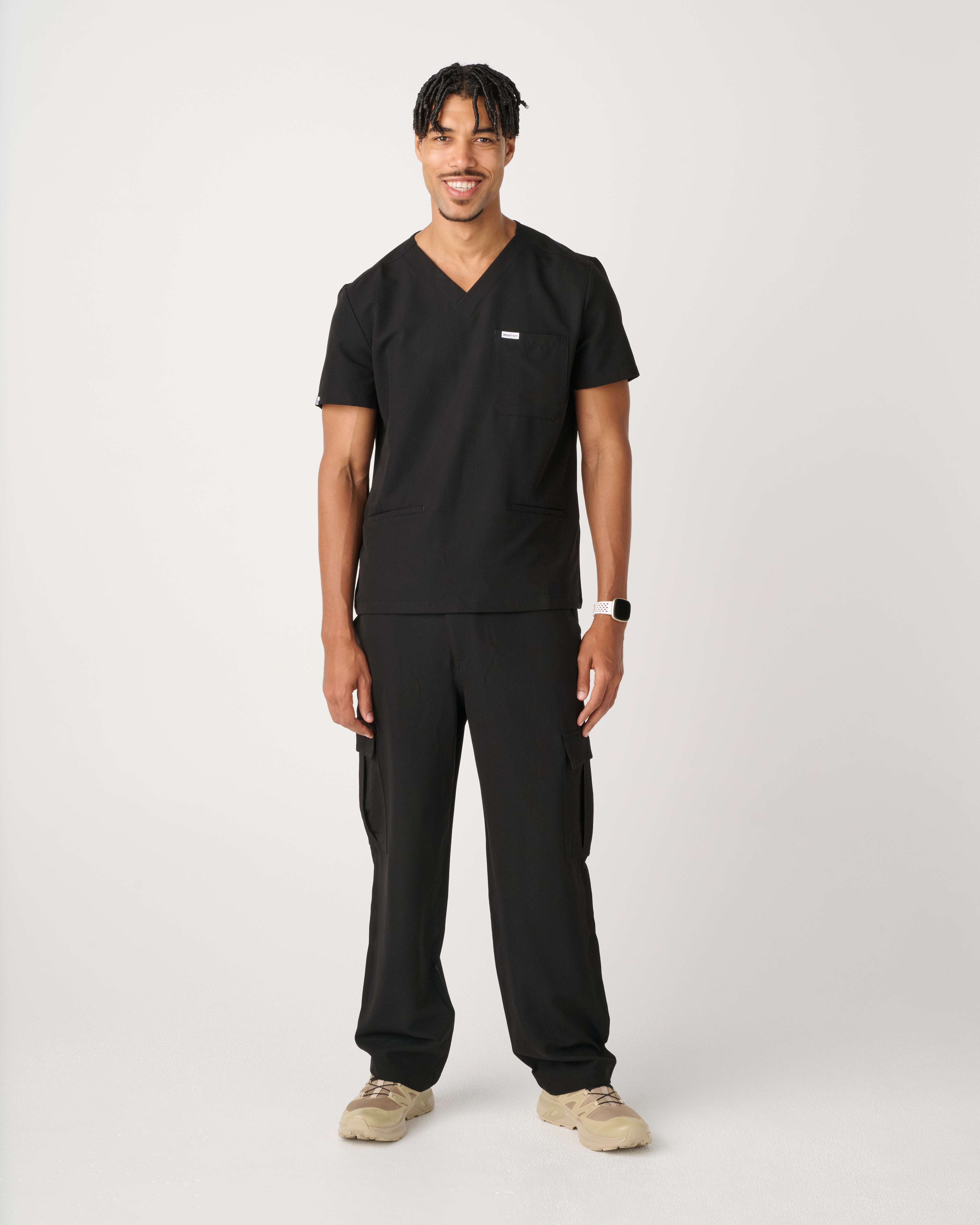 DARWIN Straight Leg Cargo Pants Black
