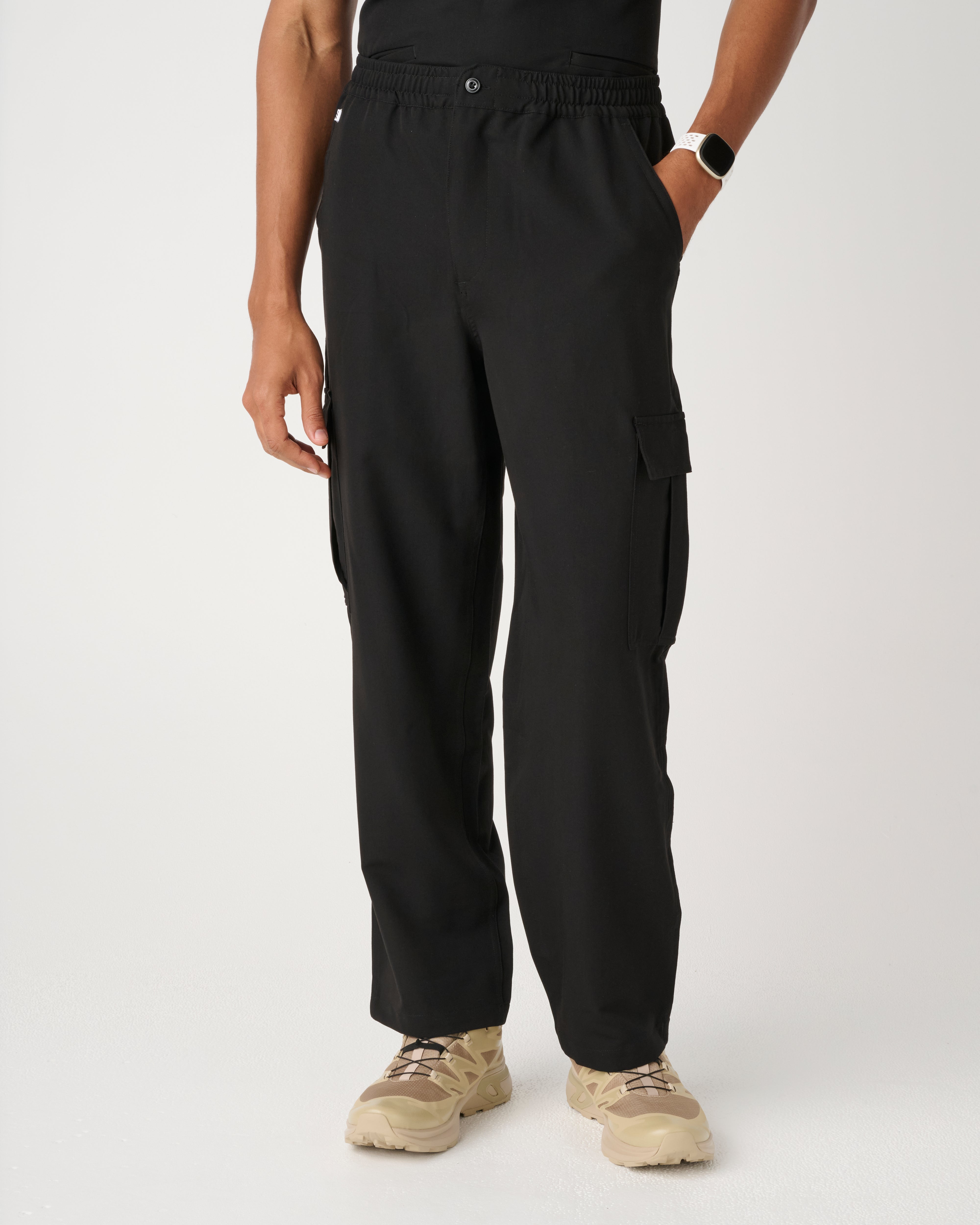 DARWIN Straight Leg Cargo Pants Black