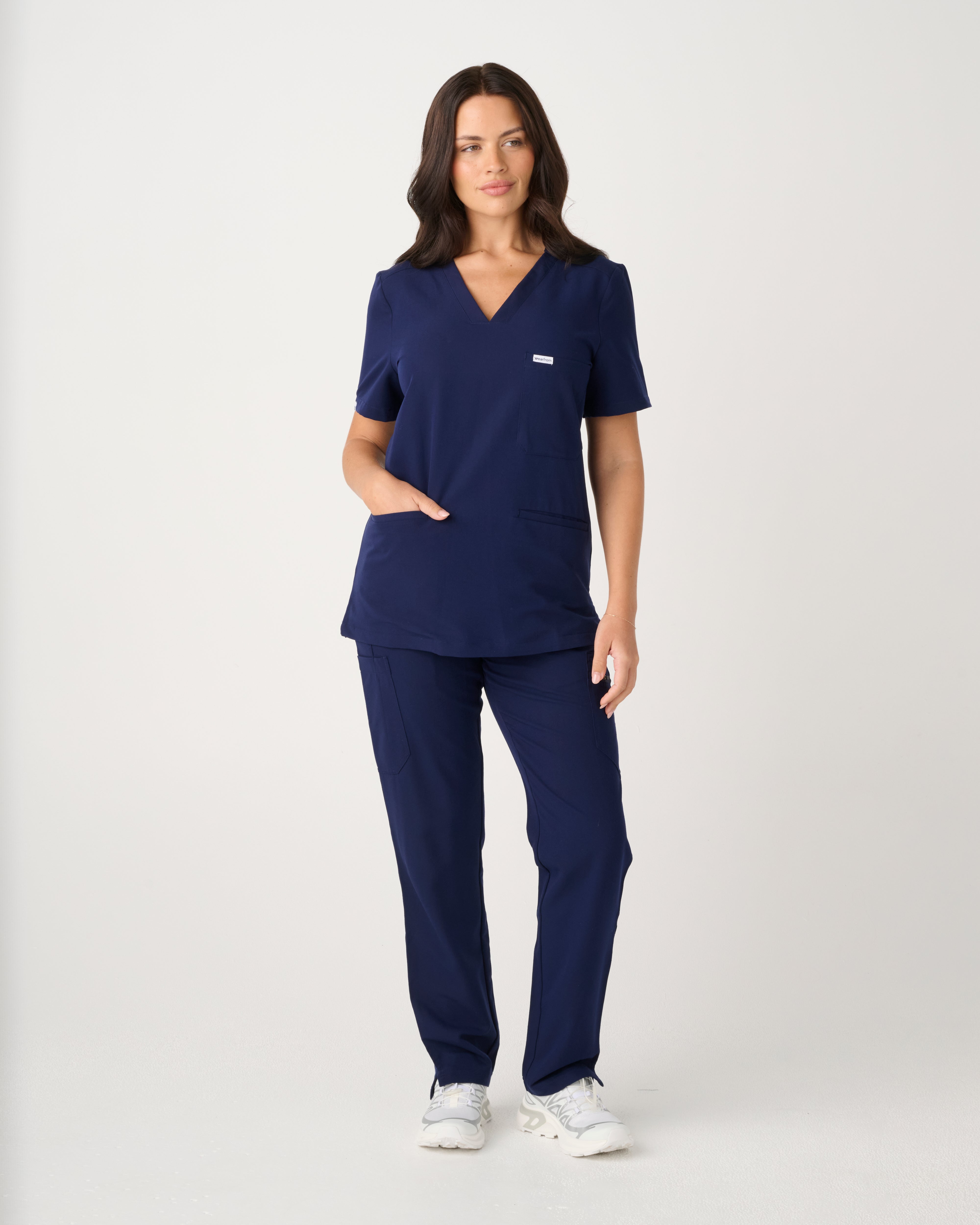 ADELAIDE Straight Leg Pants Navy