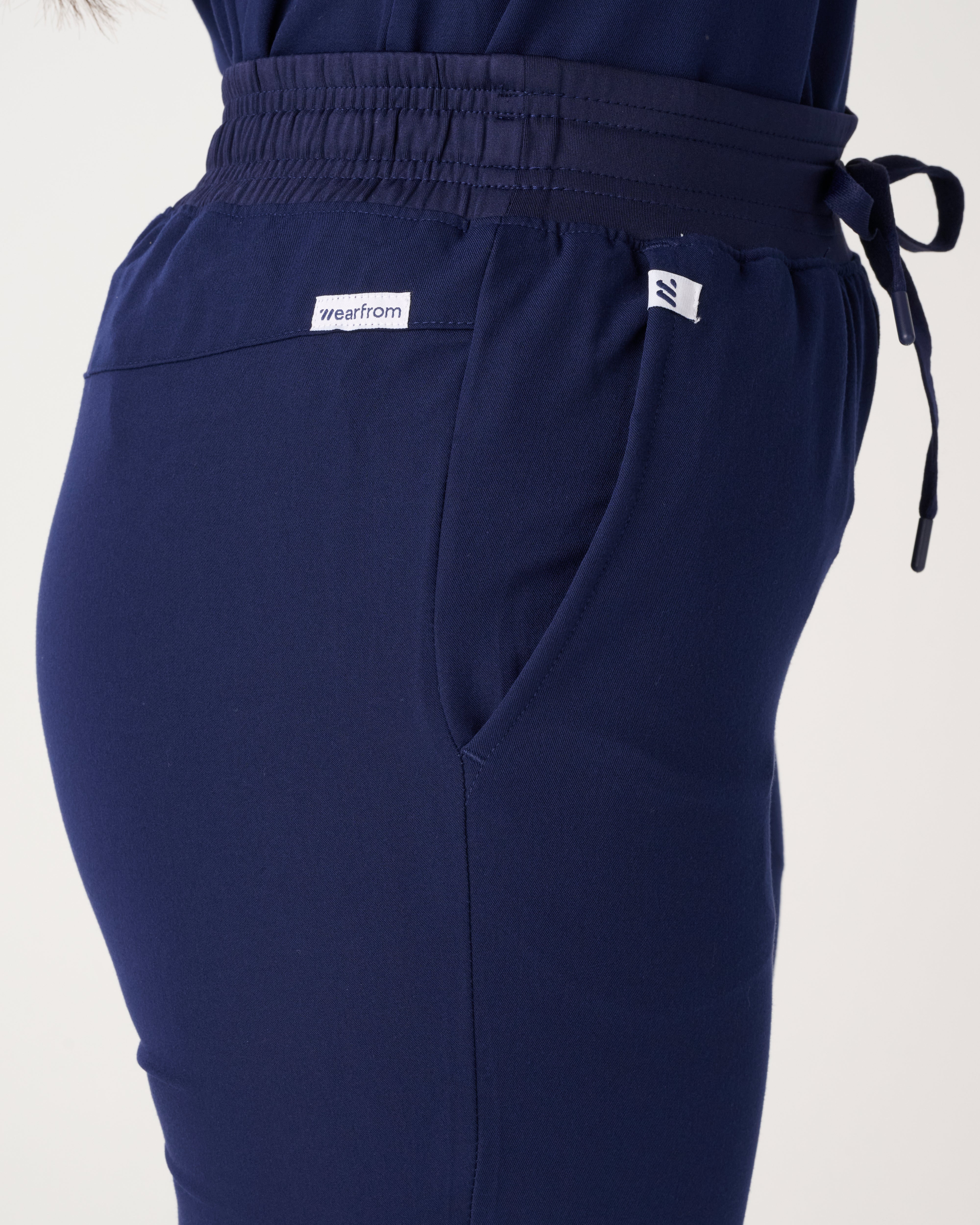 TASMANIA Flared High Waisted Pants Navy